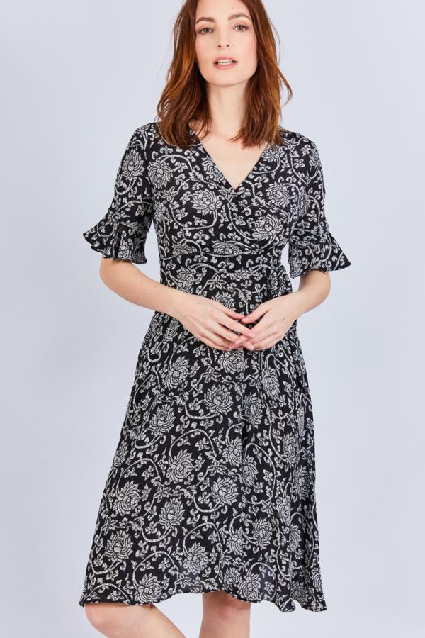 Robe fleurie Robe en soie Casual et chic Robe Working girl